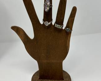 Greens and Blues Sterling Rings