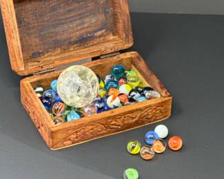 Marbles & Crackle Glass Ball