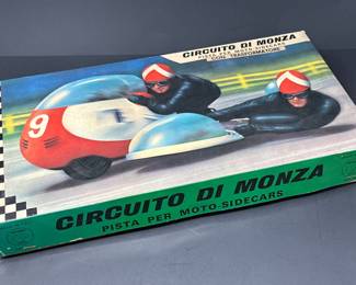 Vintage "Circuito Di Monza" Italian Motorbike Track w/ Bikes