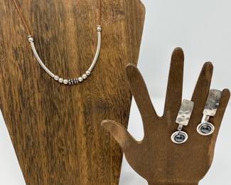 Sterling Necklace & Earrings