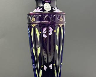 Handpainted Signed Fenton Vase