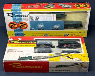 (2) Vintage Rivarossi Italian Train Sets in Boxes