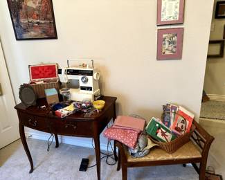 Sewing machine, sewing accoutrements
