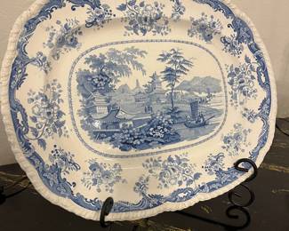 16 inch transferware platter