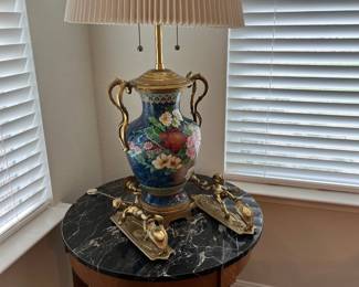 The lamps are in synch with the unique style here.