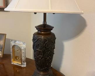 Another heavy bronze lamp.