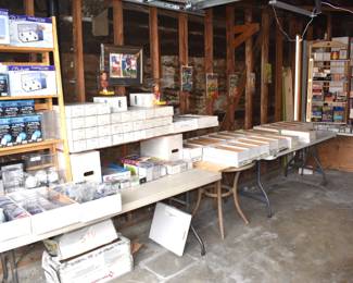 Collector Cards and Comics Section in the Garage
