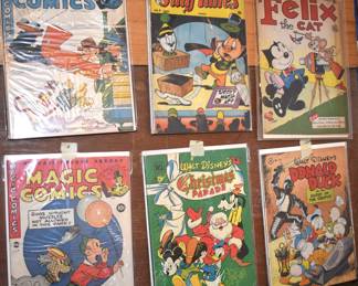 Collector Cards and Comics Section in the Garage