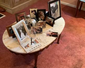 Marble top coffee table