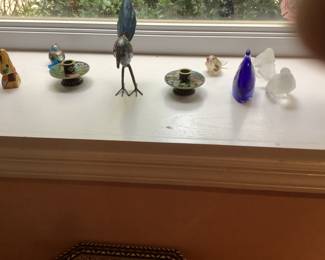 Cloisonné candlesticks