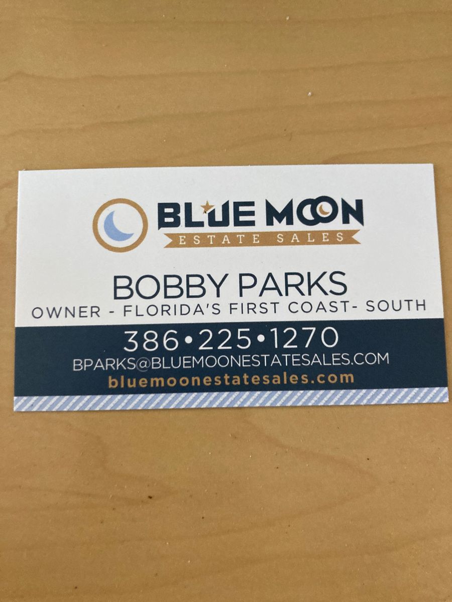 Awesome Blue Moon Estate Sale in Bunnell, FL starts on 11/18/2023