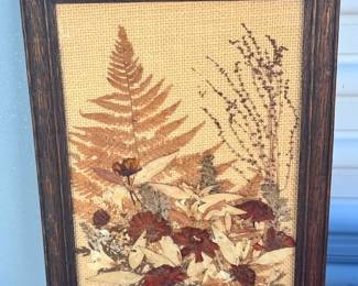 Handcraft Vintage Dried Flower Picture
