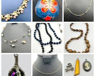 (12) Costume Jewelry Necklaces & Pendants
