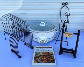 Rival Crock Pot, Cookbook, & Kitchen Displays

