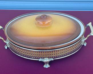 La Silicite Depose France Covered Dish
