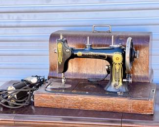 Vintage National Sewing Machine With Parts “175616”
