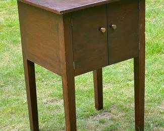 Sturdy Darkwood Nightstand
