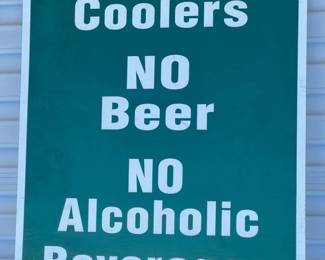 Metal Retired Restriction Sign
