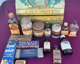 Vintage Product Containers & Metal Box
