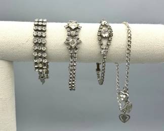 (4) Rhinestone Bracelets
