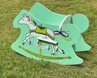 Children’s Carousel Horse Rocking Chair
