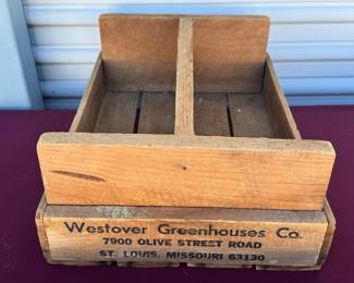 Westover Greenhouses Co. Vintage Crate
