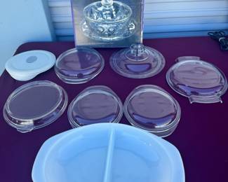Pyrex Dishes & Lids Lot
