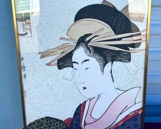 Burnes Of Boston Framed Geisha Print
