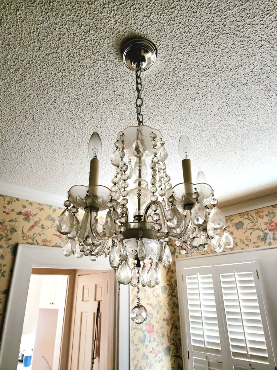 There are 3 beautiful chandeliers all will be for sell. 