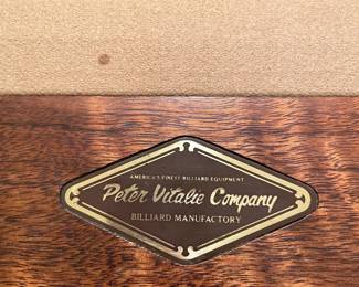 Peter Vitalie Pool Table 