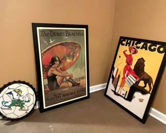 Notre Dame, Chicago and Dunes Beach Posters