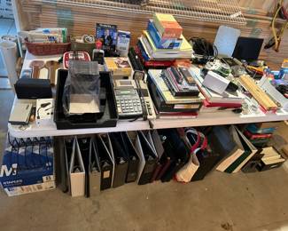 Large collection of office supplies