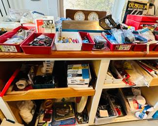 Craftsman Air compressors, assorted shop tools, supplies and equipment