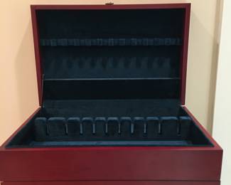 Wallace silver chest with two drawers   Could be used for jewelry a great size