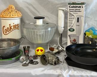 1 Castiron Skillet And Other Kitchen Items