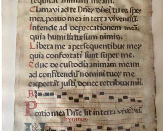 Antique Vellum Hymnal page