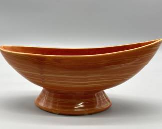 McCoy Pottery Oval Footed Bowl is 9in Long