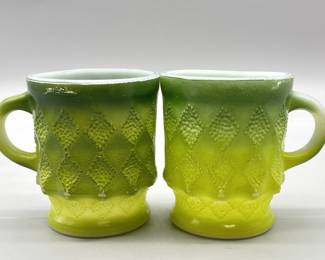 Mid Century Fire King Kimberley Mugs