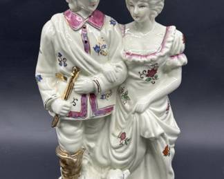 Vintage Limoges Porcelain Victorian Gallant Couple