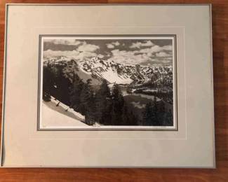 Signed Numbered Lithograph Of Crater Lake