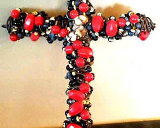 Unique Handmade Cross With Stones