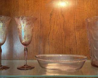 Lavender Fostoria Oak Leaf Collection