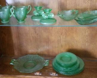 Fostoria Green Versailles