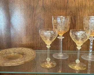 Yellow Fostoria Collection