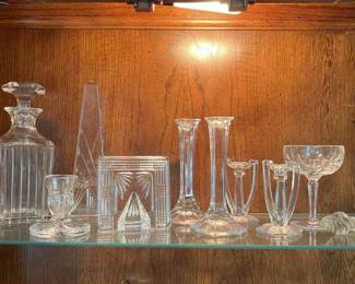 Modern Art Deco Style Glass Tabletop Decor