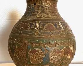 Champleve lamp