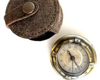 Vintage clock compass