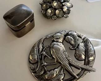 Vintage pillbox and other pieces