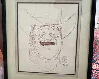 John Wayne caricature