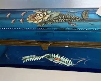 Glass box, hand painted